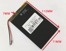 7067112 hög kapacitet batteri, 3.7V 8000mAh other 7067112 laptop batterier