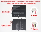 Ibris nb125 batteri, 7.6V 4000mAh other ibris nb125 laptop batterier