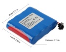 Cms800g hög kapacitet batteri, 7.4V 5000mAh contec cms800g medicinsk batterier