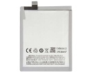 M1 note hög kapacitet batteri, 3.8V 3050mAh meizu m1 note mobil batterier