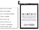 V8 m816q hög kapacitet batteri, 3.85V 3100mAh meizu v8 m816q mobil batterier