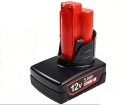 2407-22 hög kapacitet batteri, 12V 5000mAh milwaukee 2407-22 verktyg batterier