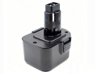 De9072 batteri, 12V 2000mAh dewalt de9072 verktyg batterier