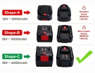 2 607 336 207 hög kapacitet batteri, 18V 4000mAh bosch 2 607 336 207 verktyg batterier