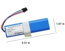 D9 max hög kapacitet batteri, 14.4V 5200mAh dreame d9 max robot batterier